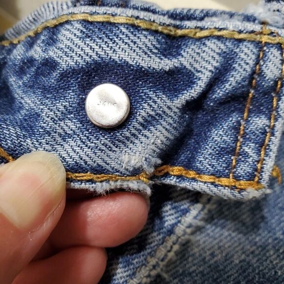 Vintage Levi's 505 Mens 36 X 30 Regular Fit Denim Blue Jeans - Picture 9 of 13